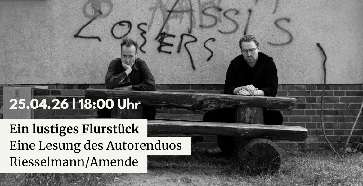 Tickets Ein lustiges Flurstück, Eine Lesung des Autorenduos Riesselmann/Amende in Altenburg